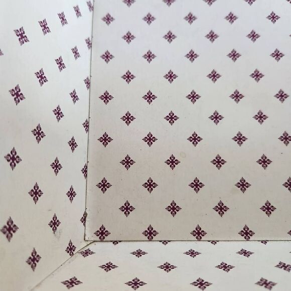 HOM burgundy basket sturdy cardboard organizer storage - Picture 3 of 6